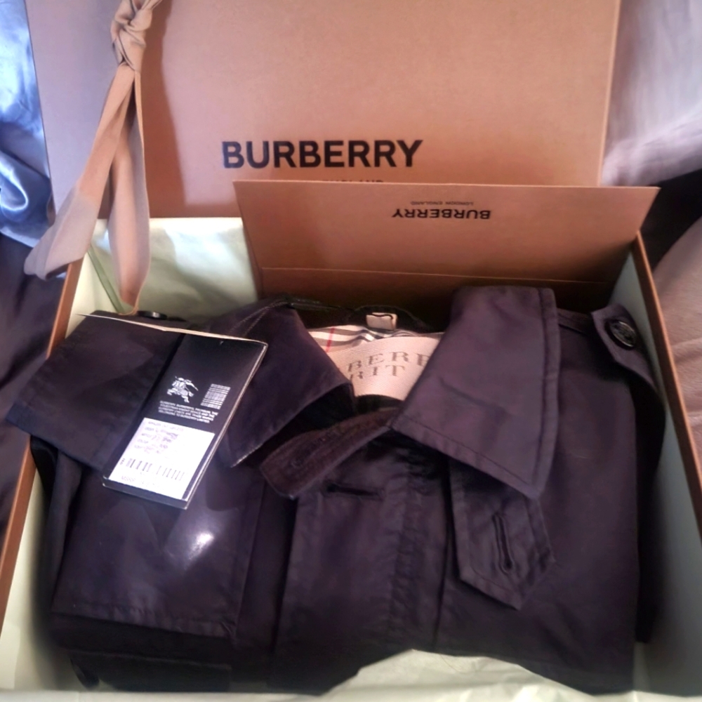 Authentic Burberry Brit Men's Coat Black, NWT in Burberry box/ bag $795 +